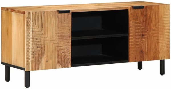 vidaXL TV-Schrank 105x33x46 cm Massivholz Akazie 4017756