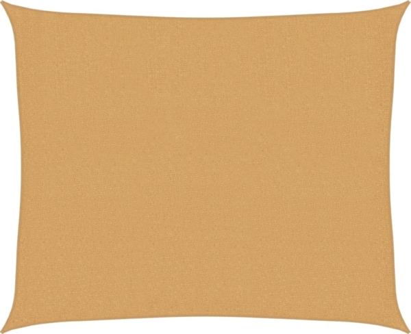 vidaXL Sonnensegel 160 g/m² Rechteckig Sandfarbe 2,5x3 m HDPE 4002034