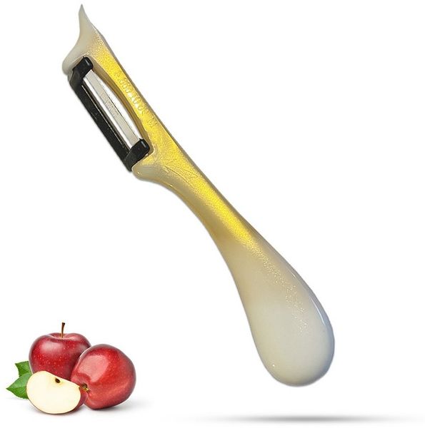 SMI Sparschäler Sparschäler Solingen Gemüseschäler Kartoffelschäler für die Küche, (1 tlg, 1-tlg), Rechts- und Linkshänder nach klingen wechseln