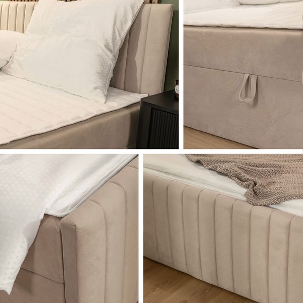 Boxspringbett Tirulo Fix (Farbe: Polo 891, Größe: 160 x 200) Bild 6