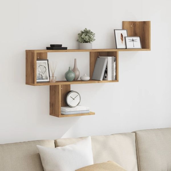 vidaXL Wandregal Artisan-Eiche 100x15x70 cm Holzwerkstoff 853199