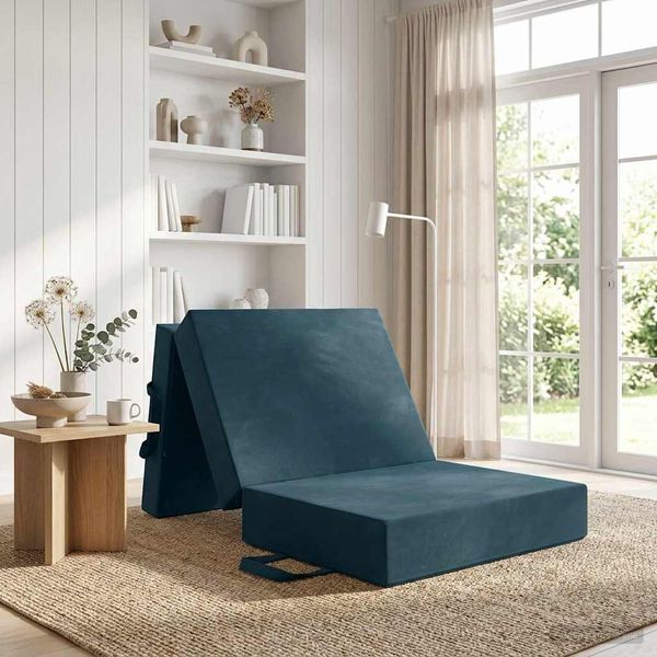 vidaXL Klappsofa Bett 90 x 63 x 45 cm Blau 900154