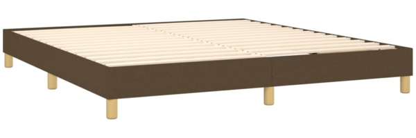 vidaXL Boxspringbett mit Matratze Dunkelbraun 160x200 cm Stoff 3126976 Bild 3