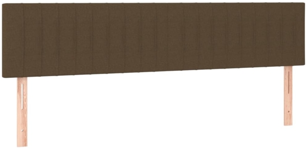 vidaXL Boxspringbett mit Matratze Dunkelbraun 160x200 cm Stoff 3126976 Bild 5
