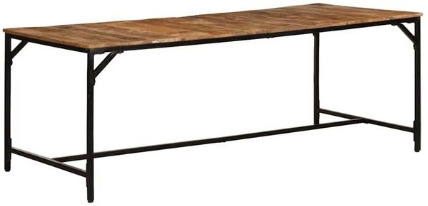 vidaXL Esstisch 200x100x75 cm Raues Massivholz Mango 373607