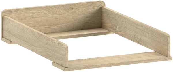 Wickelaufsatz Sam 72.2 x 53 x 15 cm Spanplatte Eiche Melamin Dekor Natur