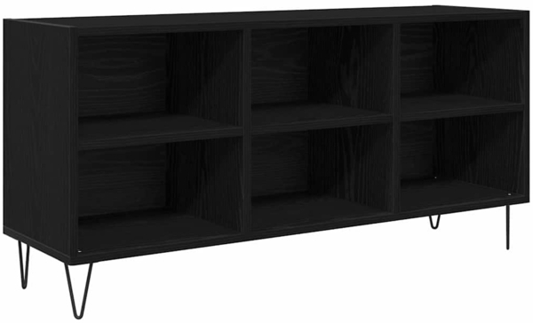 vidaXL TV-Schränk Schwarz Eichen-Optik 103,5 x 30 x 50 cm 881925