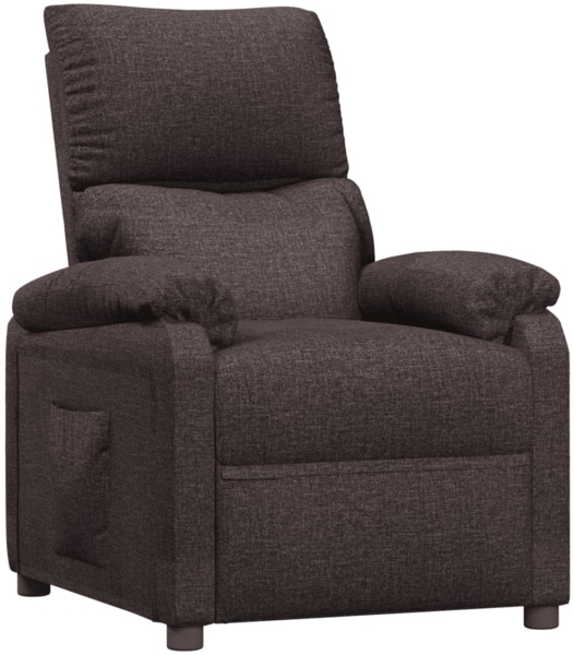 vidaXL Relaxsessel Dunkelbraun Stoff 342455