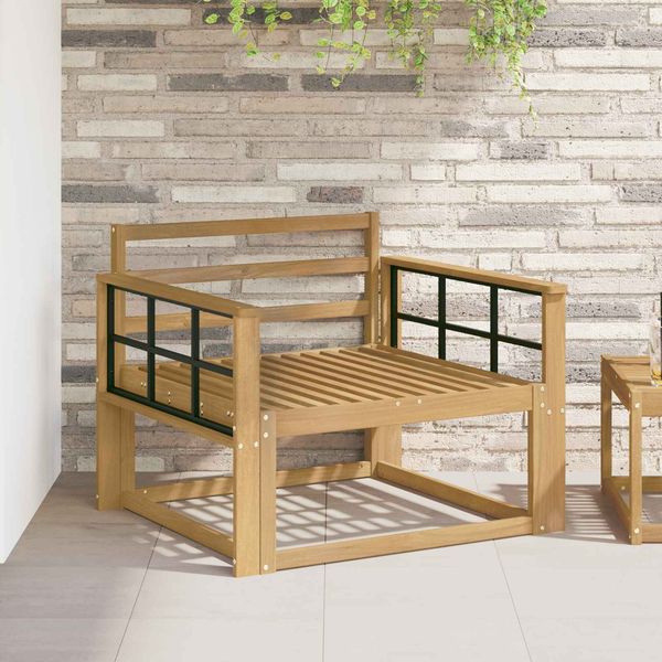 vidaXL Outdoor Mittelsofa Massivholz Akazie Weiß 3439018