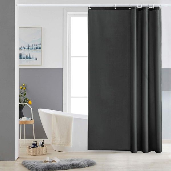 Duschvorhang Textil Anti-schimmel Wasserdicht Dunkelgrau 120x200cm