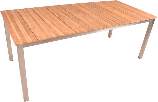 Tisch Gartentisch Denver aus Teak Edelstahl von GardenPleasure Bild 4