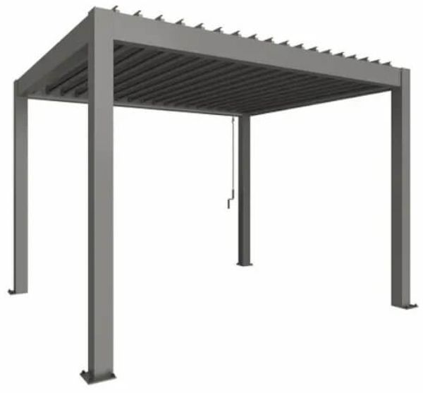 Biohort Pergola 3,5 x 3 m quarzgrau-metallic quarzgrau-metallic