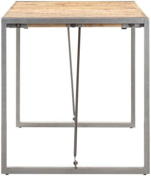vidaXL Esstisch 160x80x75 cm Raues Mango-Massivholz 321563 Bild 3