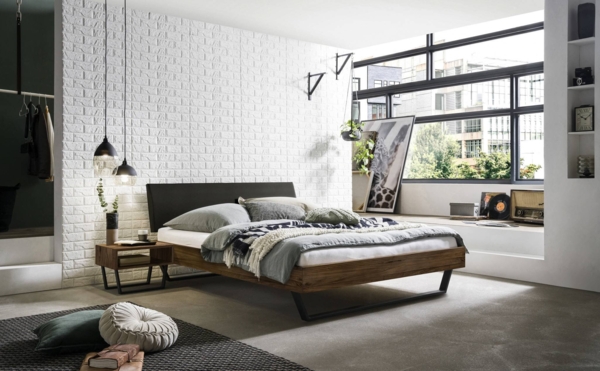 Hasena Trento Sariano Massivholzbett 140x200 Nussbaum, geölt 25 Bild 2