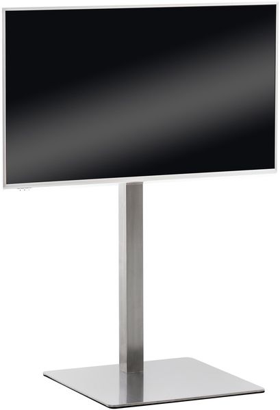 TV-Ständer HERNE eckig - 64x53x100cm, Metall, Edelstahl | Fernsehständer TV Bodenständer