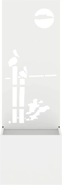 vidaXL Garten Sichtschutz-Leinwand Weiß 50 x 140 cm 876470 Bild 4