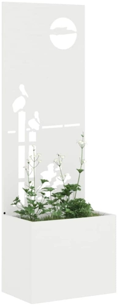 vidaXL Garten Sichtschutz-Leinwand Weiß 50 x 140 cm 876470 Bild 2