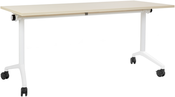 Zusammenklappbarer Schreibtisch mit Rädern Heller Holzfarbton CAVI