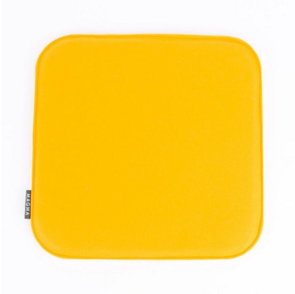 Magma Heimtex Stuhlkissen Magma Stuhlkissen AVARO Filz eckig senf gelb 35 x 35 x 2 cm