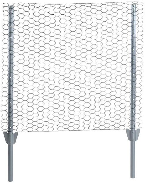 Zaunset Sechseckgeflecht Zaun Draht 1,00 x 10 m Komplett-Set Drahtzaun 25 mm