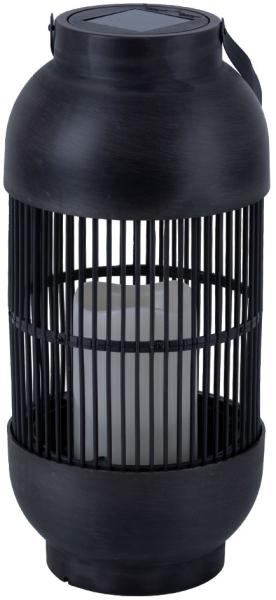 LED Solar Tischleuchte, Kerze, Laterne, IP44, H 33 cm