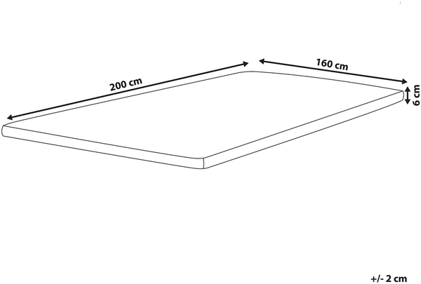 Latex-Matratzentopper GRACIOUS 160 x 200 cm Bild 2