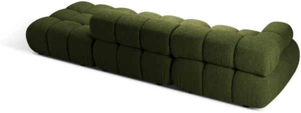 Micadoni Modulares Sofa Bellis 4-Sitzer Links Boucle Grün Bild 3