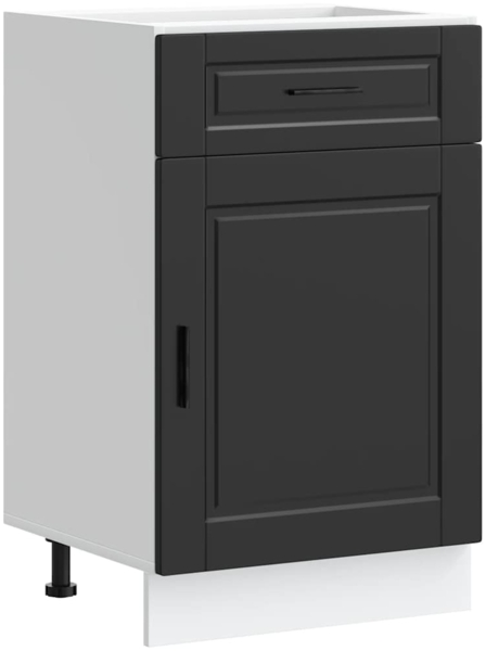 vidaXL Küchenunterschrank Porto Schwarz Holzwerkstoff 853958