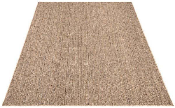 KADIMA DESIGN Teppich meliert Wohnzimmer schmutzabweisend Teppich Kurzflor, Rechteckig, Höhe: 4 mm, 100% Polypropylen,80x150, Beige