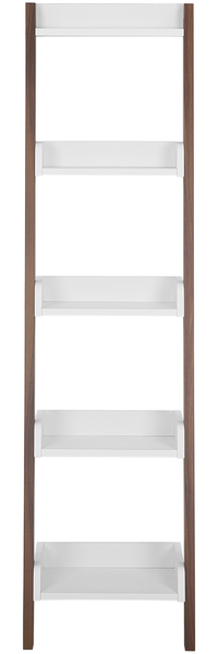 Bücherregal dunkler Holzfarbton / weiß MOBILE DUO Bild 4