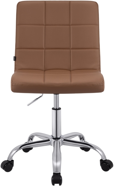 CLP Arbeitshocker Darfield höhenverstellbar und 360° drehbar bis 150 kg belastbar,hellbraun Kunstleder Bild 4