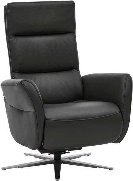 Die PlanBar Relaxsessel PN-RS20038 mit Metallsternfuß inkl. Relaxfunktion und Kopfverstellung (1-St), 360° drehbar, mit Gasdruckverstellung