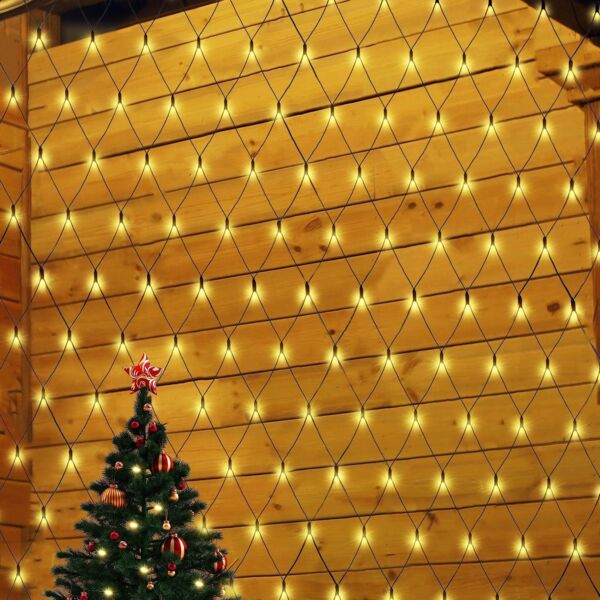 SALCAR 2x3m Anti-Rost LED Lichternetz Außen