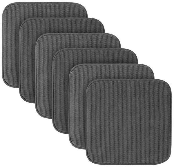 Bestlivings Stuhlkissen Struktur 38x38 cm, verschiedene Farben & Sets, Anti-Rutsch-Rückseite, angenehme Polsterung, für Indoor/Outdoor
