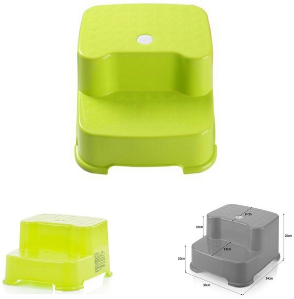 Chipolino Tritthocker BabyUp, zweistufiger Badhocker, rutschfest beschichtet grün