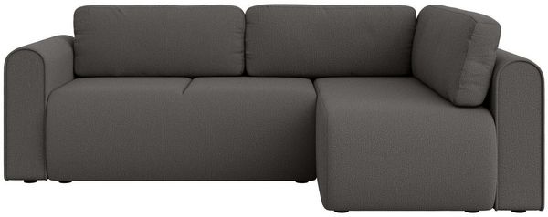 OTTO home Ecksofa Zacharia wahlweise Schlafsofa mit Bettkasten, B/T/H 250/166/86 cm, L-Form mit Wellenunterfederung, Ottomane rechts oder links bestellbar