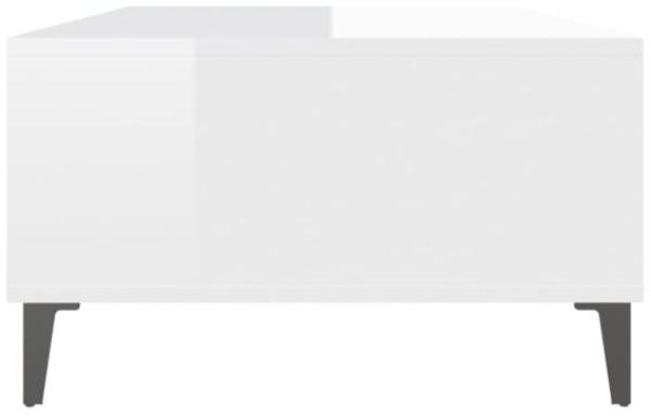 vidaXL Couchtisch Hochglanz-Weiß 103,5 x 60 x 35 cm Spanplatte [806028] Bild 6