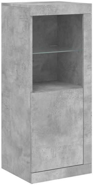 vidaXL Sideboards mit LED-Leuchten 3 Stk. Betongrau Holzwerkstoff 3209124 Bild 7