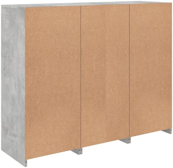 vidaXL Sideboards mit LED-Leuchten 3 Stk. Betongrau Holzwerkstoff 3209124 Bild 10