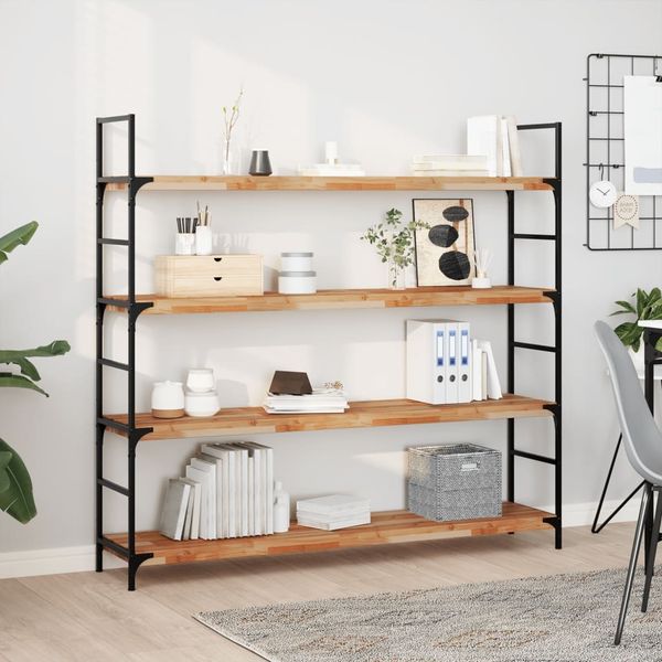 vidaXL Schweberegale 4 Stk. 160x30x4 cm Massivholz Akazie Ölbehandelt 3279630
