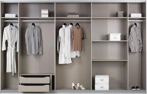 rauch Schwebetürenschrank Kleiderschrank Schrank Garderobe Wäscheschrank Ankleide KULMBACH (Breiten 271/360 cm Höhen 210/230 cm) inkl. Schubkasteneinsatz und extra Einlegeböden MADE IN GERMANY