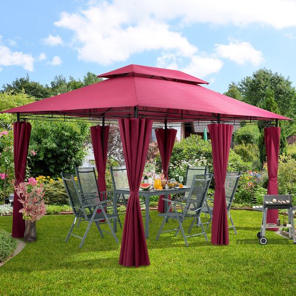 Pavillon Topas bordeauxviolett