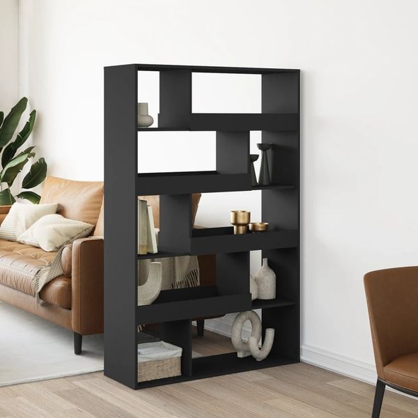 vidaXL Bücherregal Schwarz 100x33x156,5 cm Holzwerkstoff 3309340