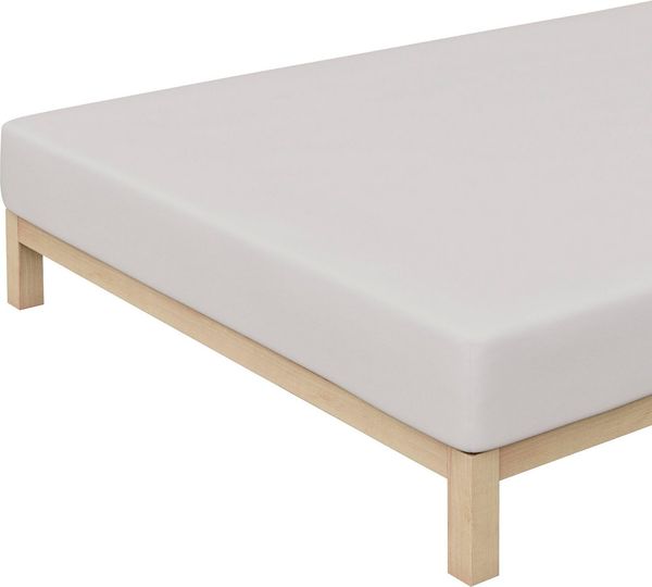 Schlafgut Spannbettlaken Premium, Gummizug: rundum, (1 Stück), Mako-Zwirn-Jersey, Grey Light, L 140x200 cm - 160x220 cm Bild 3