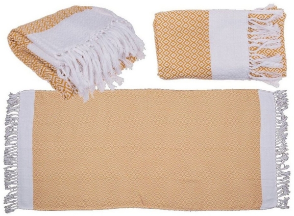 Marabellas Shop Saunatuch Handtuch für Sauna & Strand ca. 80 x 170 cm Fouta-Hamamtuch Saunatuch