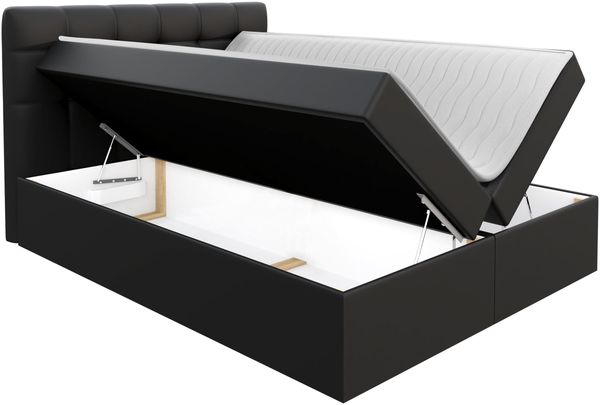 Boxspringbett Felipe, Blau, 180x200 cm Bild 3