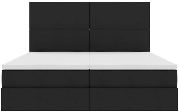 vidaXL Aufbewahrungsbett mit Matratze Schwarz 180 x 200 cm Kunstleder 3372187 Bild 10