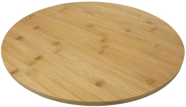 HIT Trading Servierplatte OLI, Ø 50 cm, Braun, FSC-zertifiziert, Holz