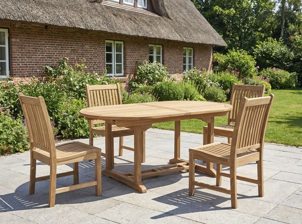 LC Garden »Kuta« Gartentisch oval 180/240x100cm
