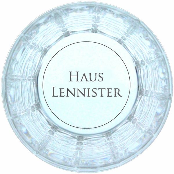 Game of Thrones Whiskygläser Set Haus Lennister, Lannister, Graviertes Whiskyglas, GoT, 2 Stück, Kristallglas, 345 ml